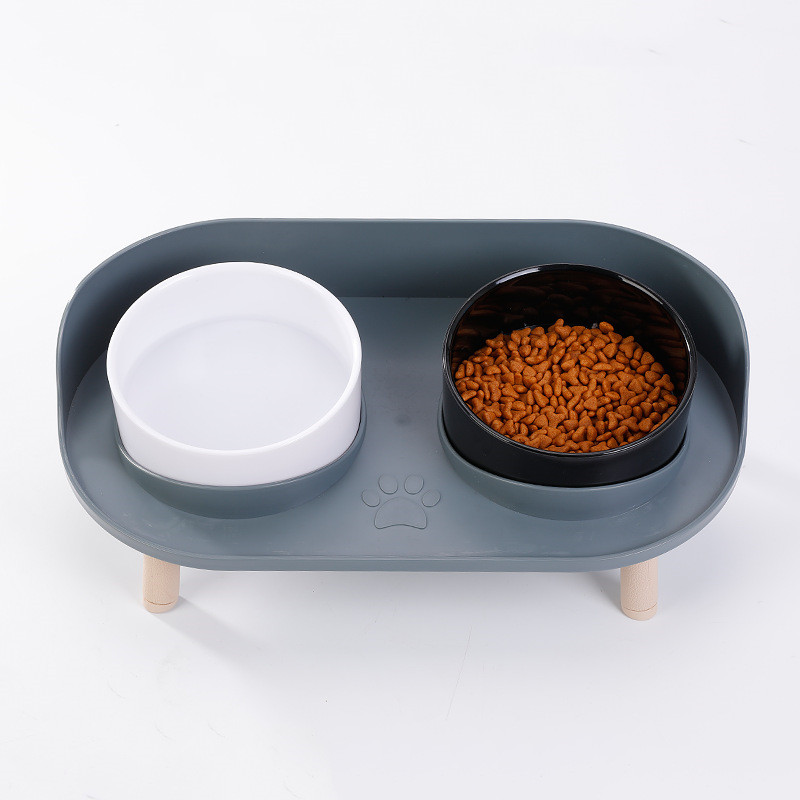 Elevated Anti-Tip Pet Food Bowl — Perfect for Senior Dogs & Cats