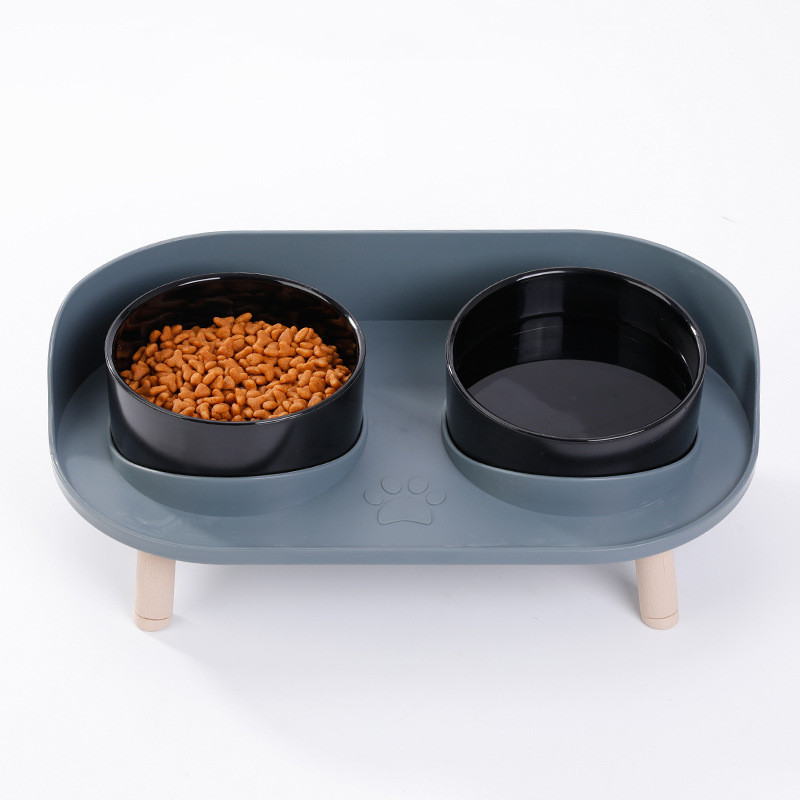 Elevated Anti-Tip Pet Food Bowl — Perfect for Senior Dogs & Cats