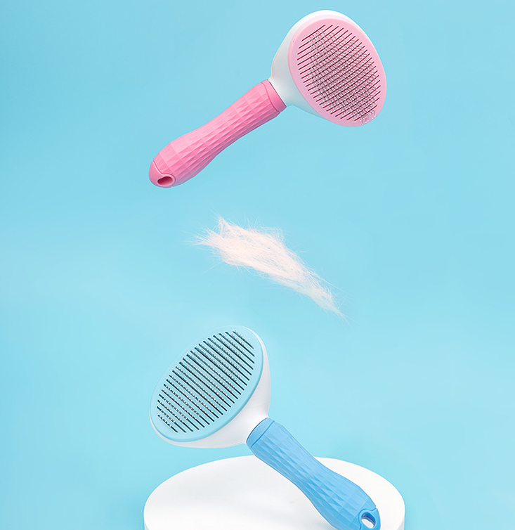 Gentle Grooming & Deshedding Brush for Senior Dogs & Cats