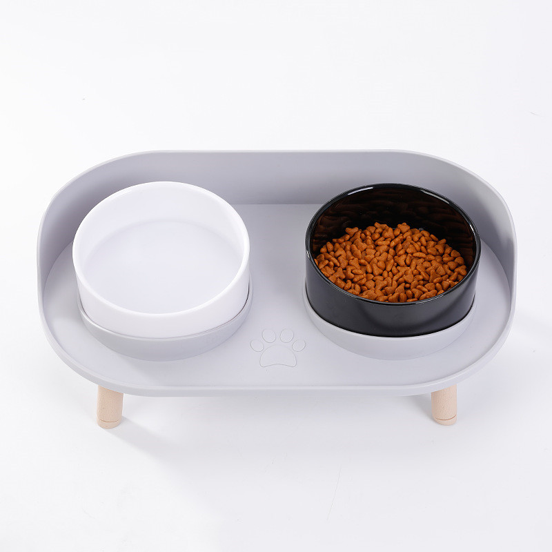 Elevated Anti-Tip Pet Food Bowl — Perfect for Senior Dogs & Cats