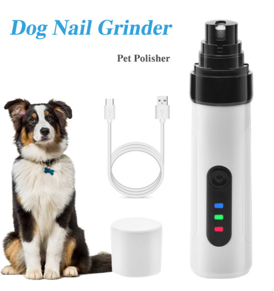 Rechargeable Pet Nail Grinder — Low Noise & Quiet for Senior Dogs & Cats