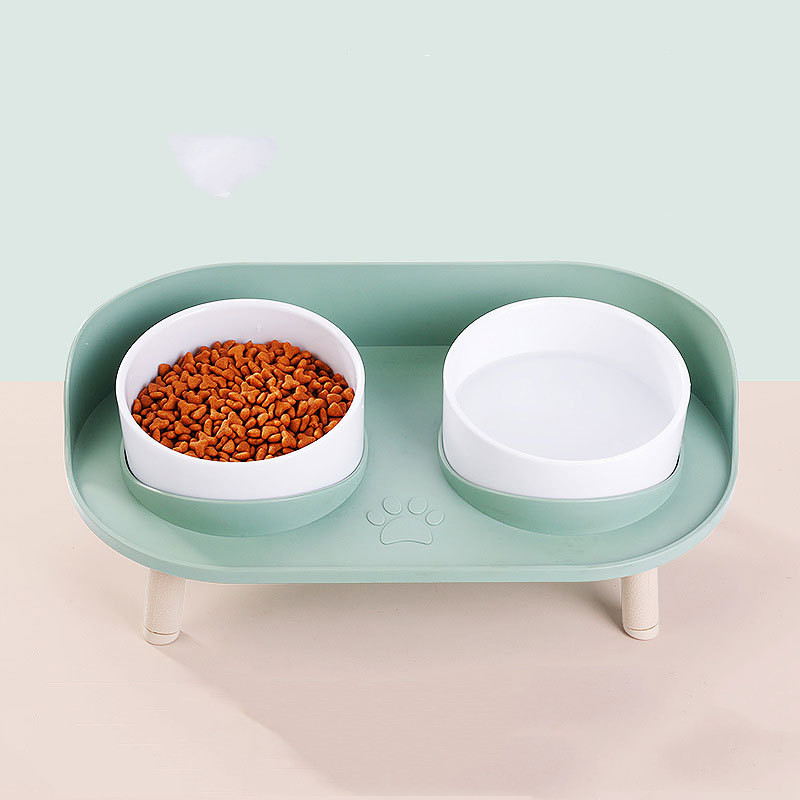 Elevated Anti-Tip Pet Food Bowl — Perfect for Senior Dogs & Cats