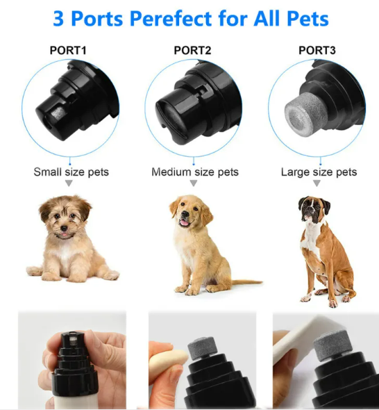 Rechargeable Pet Nail Grinder — Low Noise & Quiet for Senior Dogs & Cats