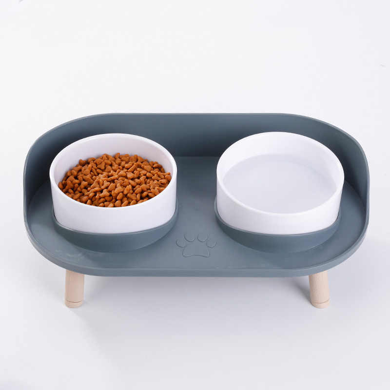 Elevated Anti-Tip Pet Food Bowl — Perfect for Senior Dogs & Cats