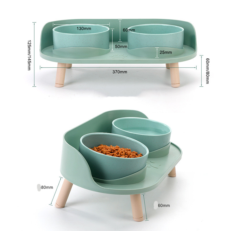 Elevated Anti-Tip Pet Food Bowl — Perfect for Senior Dogs & Cats