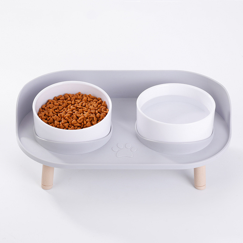 Elevated Anti-Tip Pet Food Bowl — Perfect for Senior Dogs & Cats