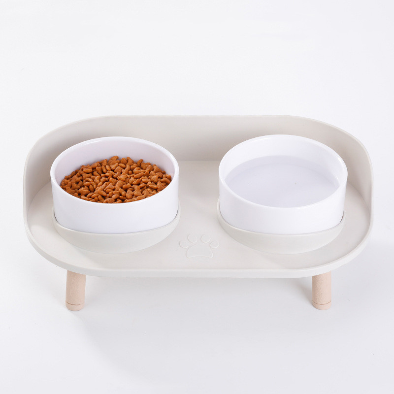 Elevated Anti-Tip Pet Food Bowl — Perfect for Senior Dogs & Cats