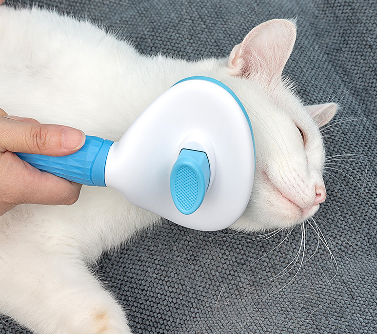 Gentle Grooming & Deshedding Brush for Senior Dogs & Cats