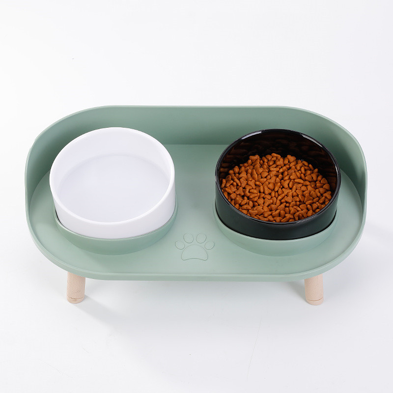 Elevated Anti-Tip Pet Food Bowl — Perfect for Senior Dogs & Cats