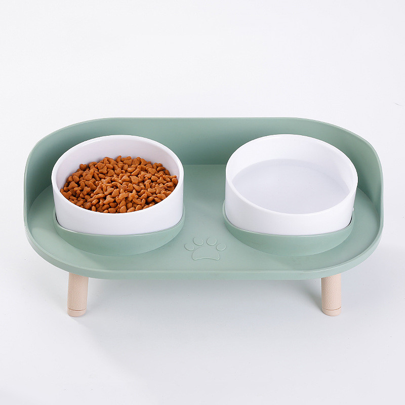 Elevated Anti-Tip Pet Food Bowl — Perfect for Senior Dogs & Cats