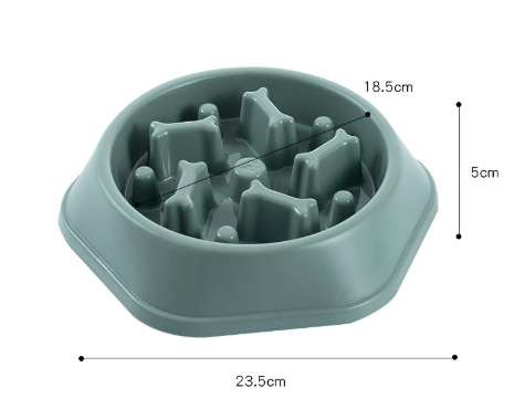 Slow Feeder Dog Bowl — Anti-Bloat Puzzle Bowl for Senior Dogs & Cats