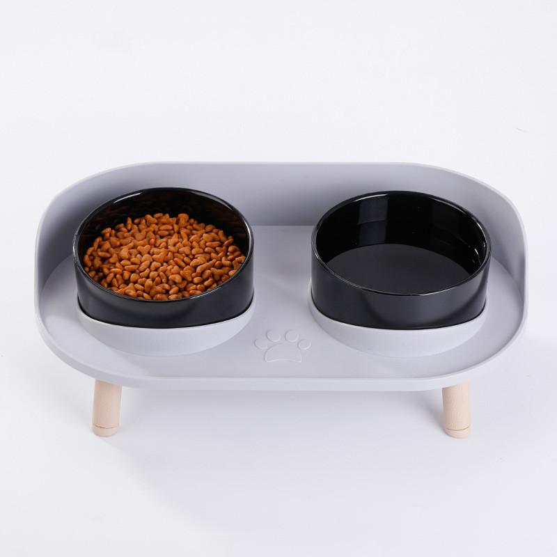 Elevated Anti-Tip Pet Food Bowl — Perfect for Senior Dogs & Cats